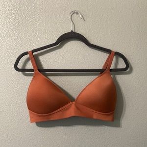 Wirefree Padded Bralette in Rust Orange